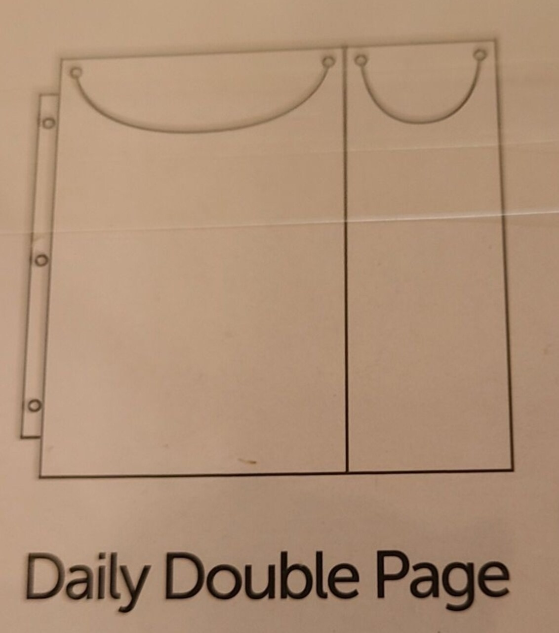 Totally-Tiffany Scrap Rack Basic Storage Pages, Vertical Double, 10-Pack, 13.5"x12.75"